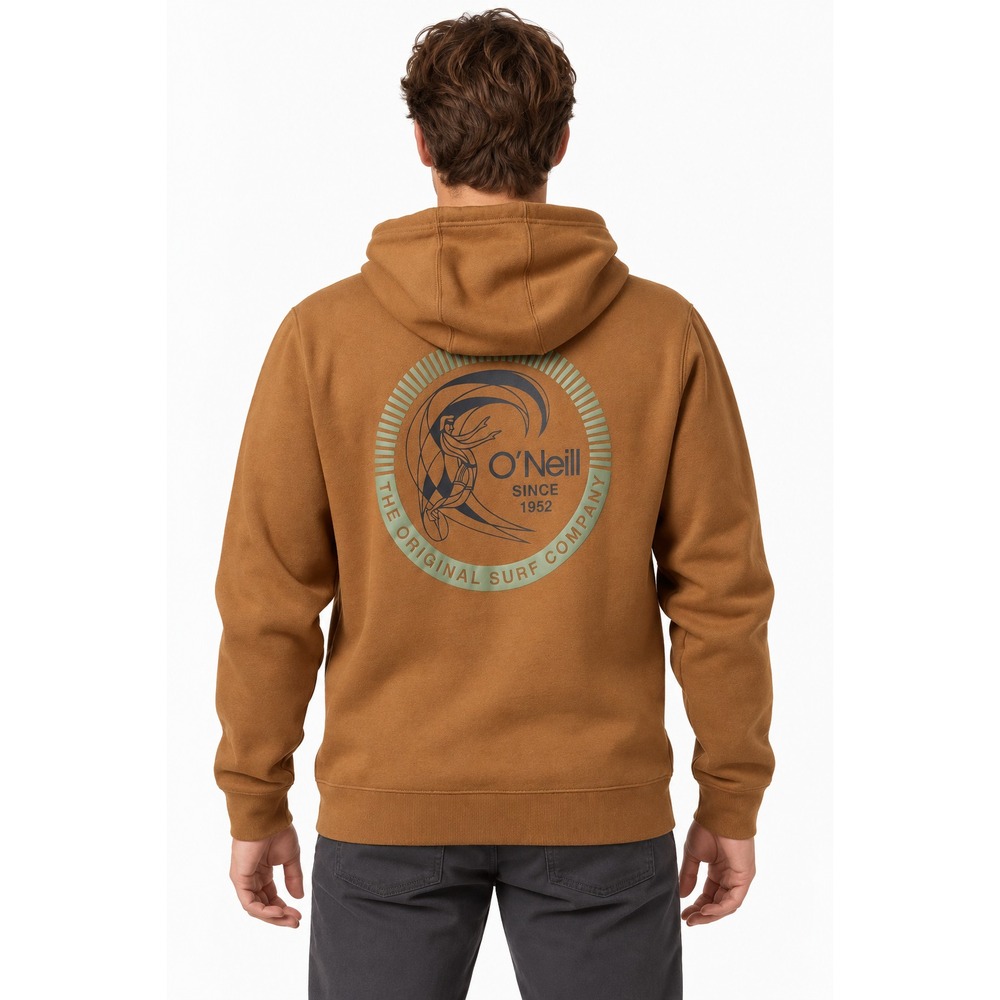 O'Neill O'riginals Men's Camino Hooded Hoodie Pullover Fleece Sweatshirt M Brown